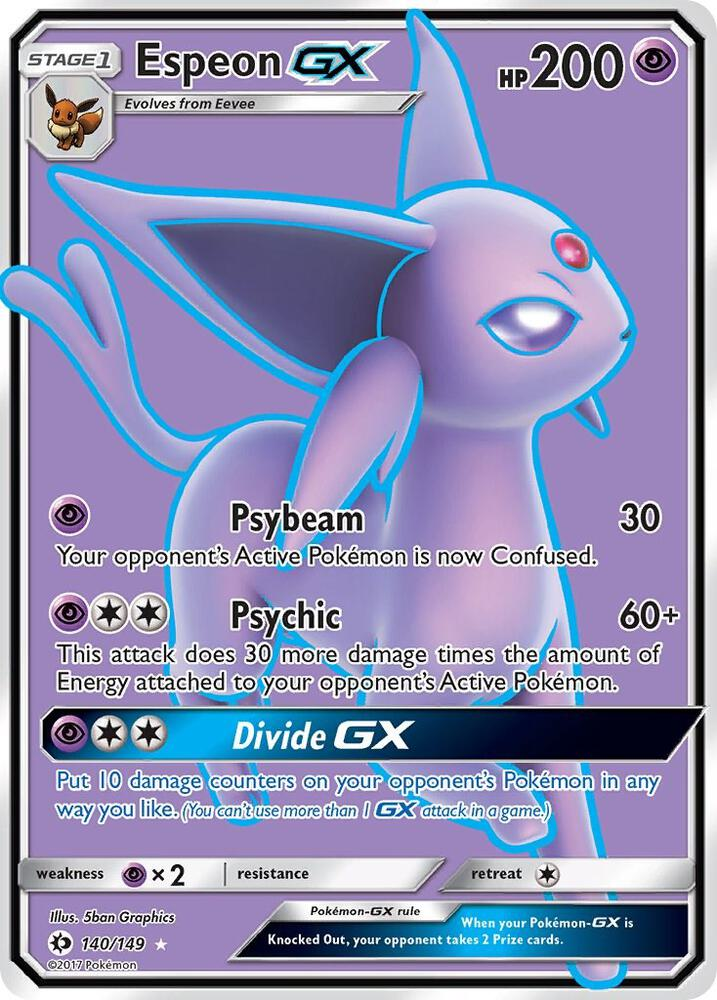 Espeon GX CGC Gem Mint 10 graded card
