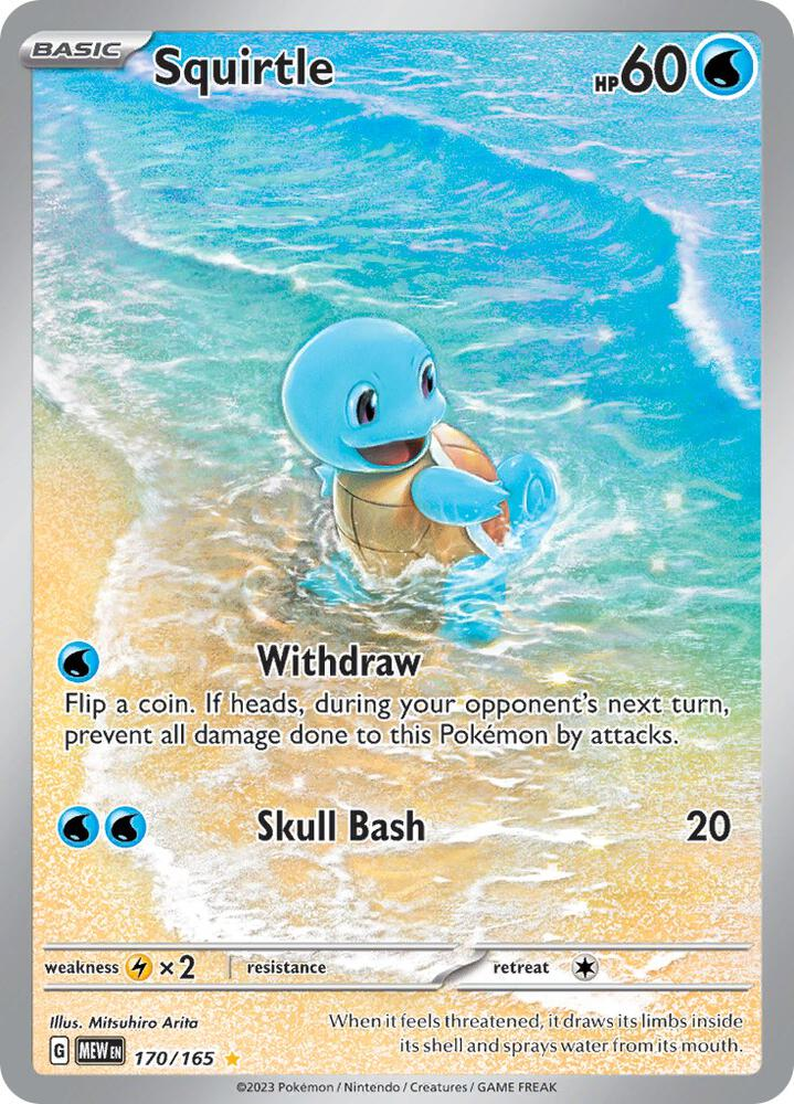 Squirtle 151 Pokémon card