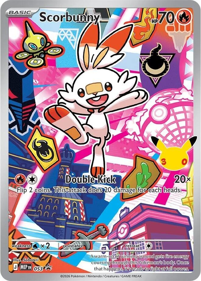 Modern Scrobunny Pokémon card