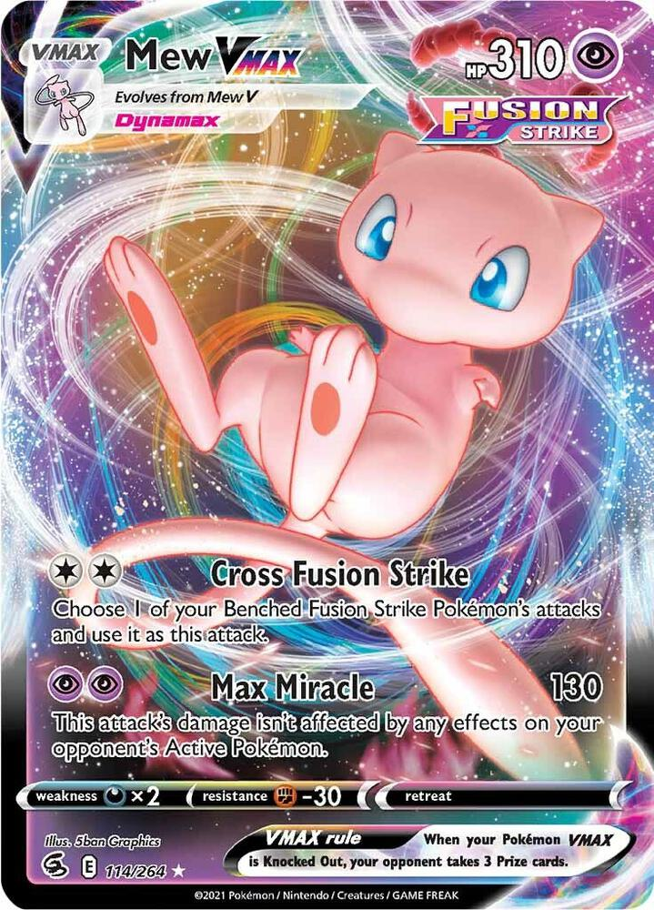 Mew VMAX Pokémon card